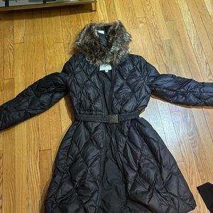 Coach down belted coat - size small